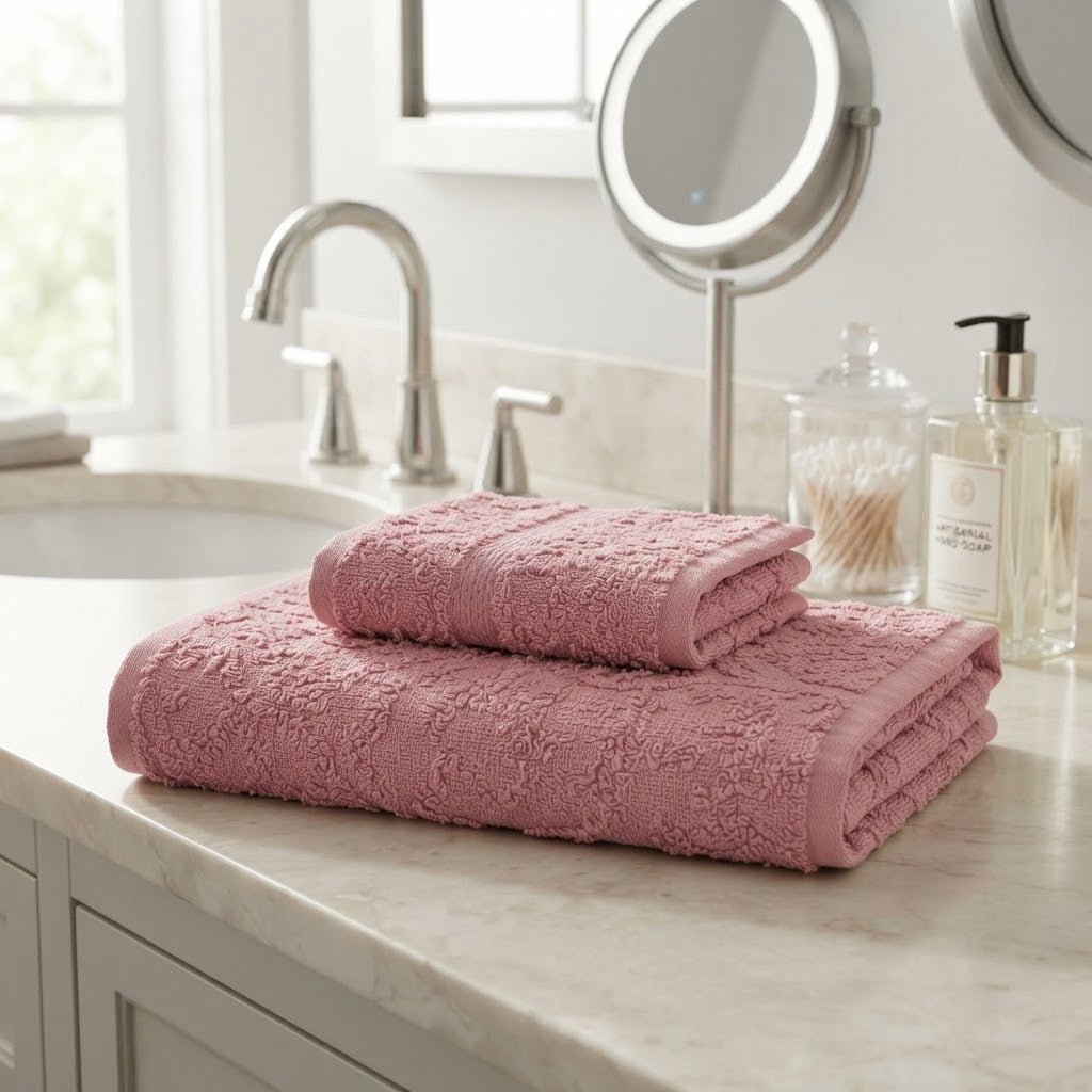 Set Asciugamani 1+1 Papalina Mamounia in Spugna 100% Cotone - The King Luxury