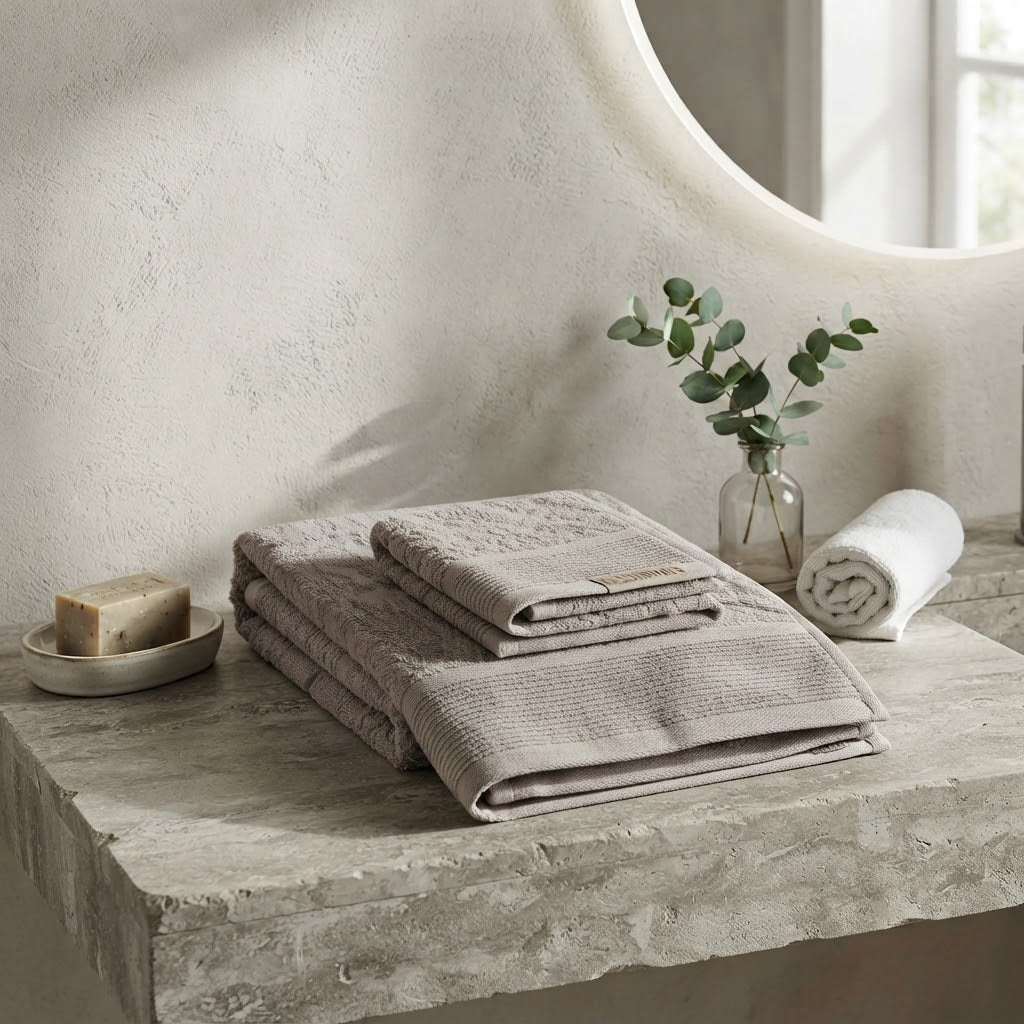 Set Asciugamani 1+1 Papalina Saadian in Spugna 100% Cotone - The King Luxury
