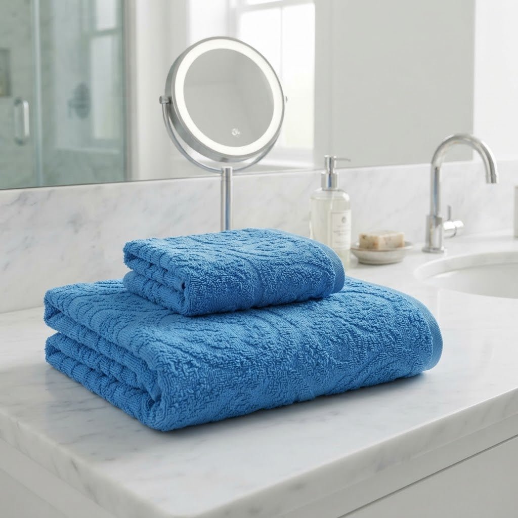 Set Asciugamani 1+1 Papalina Soukkar in Spugna 100% Cotone - The King Luxury