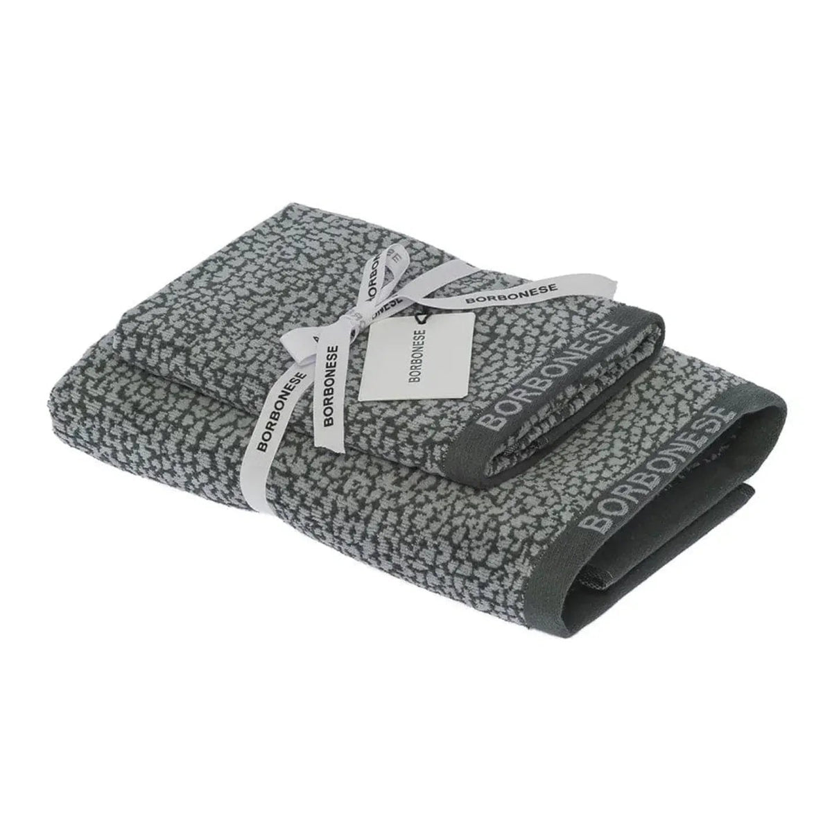 Set Asciugamani Borbonese Twist Op Spugna di Cotone - The King Luxury