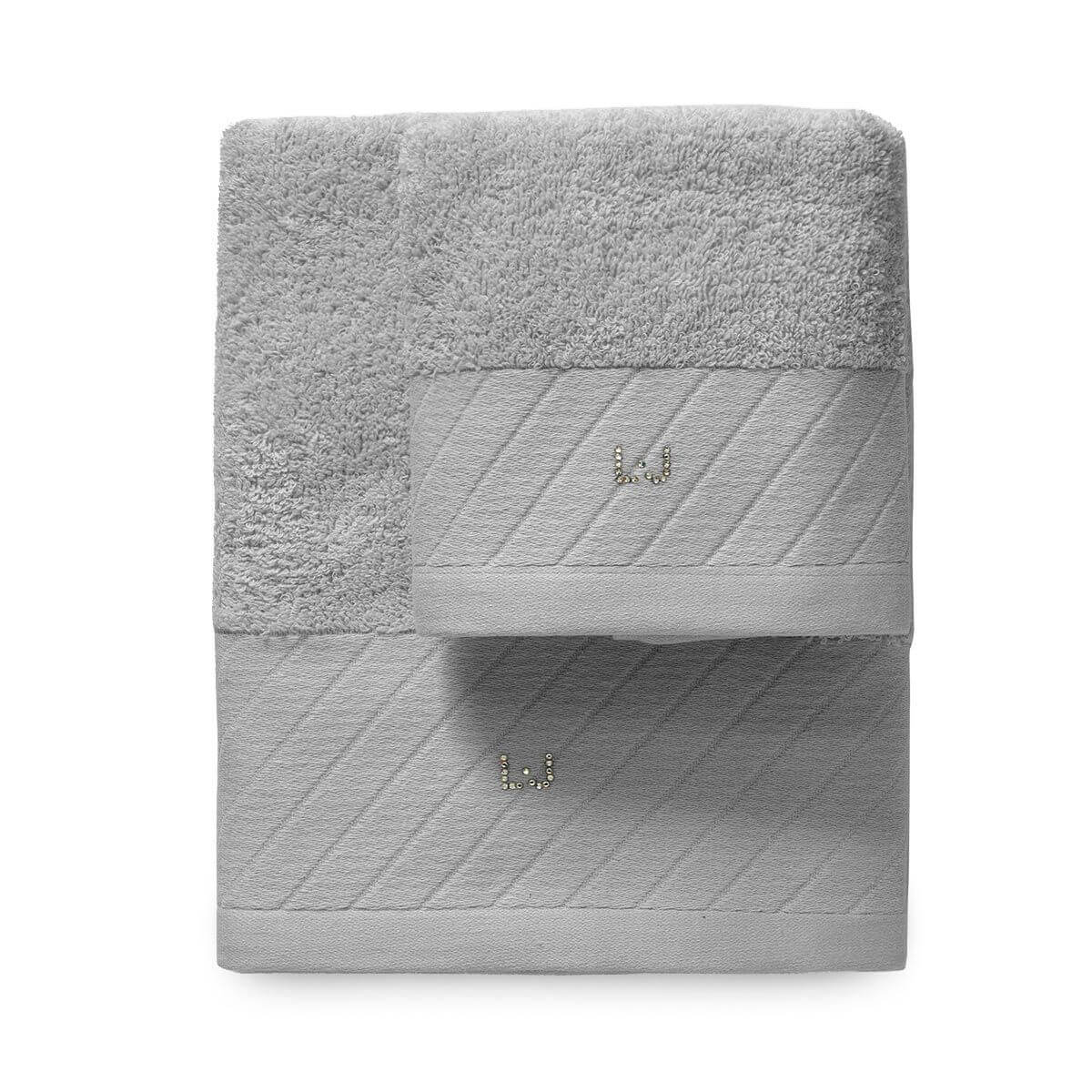 Set Asciugamani Liu Jo Diagonal Spugna di Cotone - The King Luxury