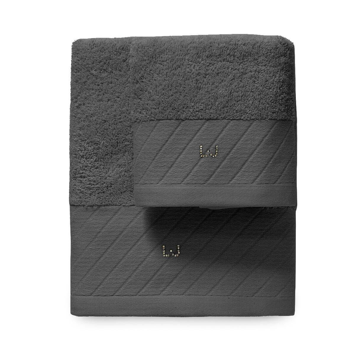 Set Asciugamani Liu Jo Diagonal Spugna di Cotone - The King Luxury