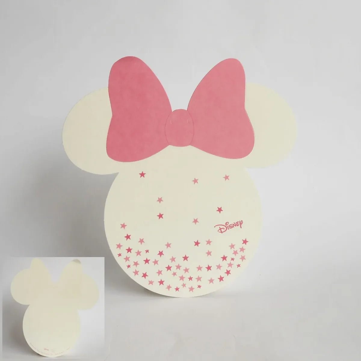 Tag Nascita Bimba Biglietto invito Disney Minnie Stars Rosa - The King Luxury