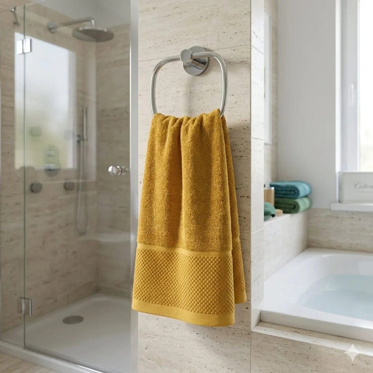 Telo Bagno Maestri Cotonieri Eternity 90x140 cm in Spugna di Cotone - The King Luxury