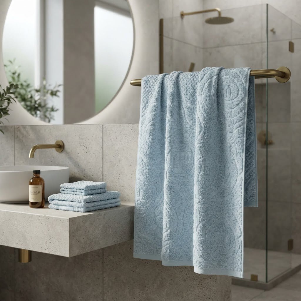 Telo Bagno Papalina Doria in Spugna 100% Cotone Jacquard - The King Luxury