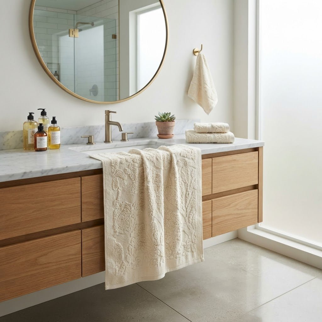 Telo Bagno Papalina Heller in Spugna 100% Cotone Jacquard - The King Luxury