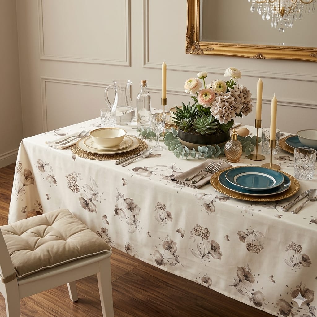 Tovaglia da Tavola Maestri Cotonieri Botanique X6 Cotone - The King Luxury