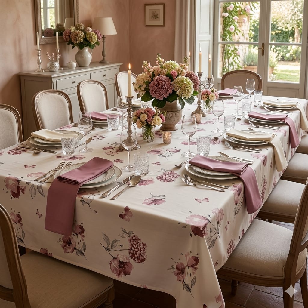 Tovaglia da Tavola Maestri Cotonieri Botanique X6 Cotone - The King Luxury