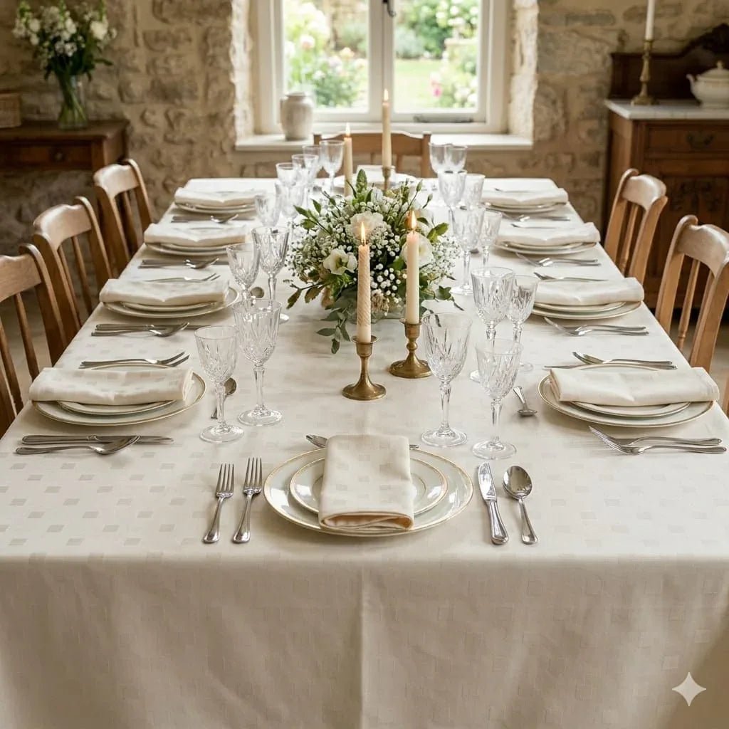 Tovaglia da Tavola Maestri Cotonieri Damina X12 Cotone - The King Luxury