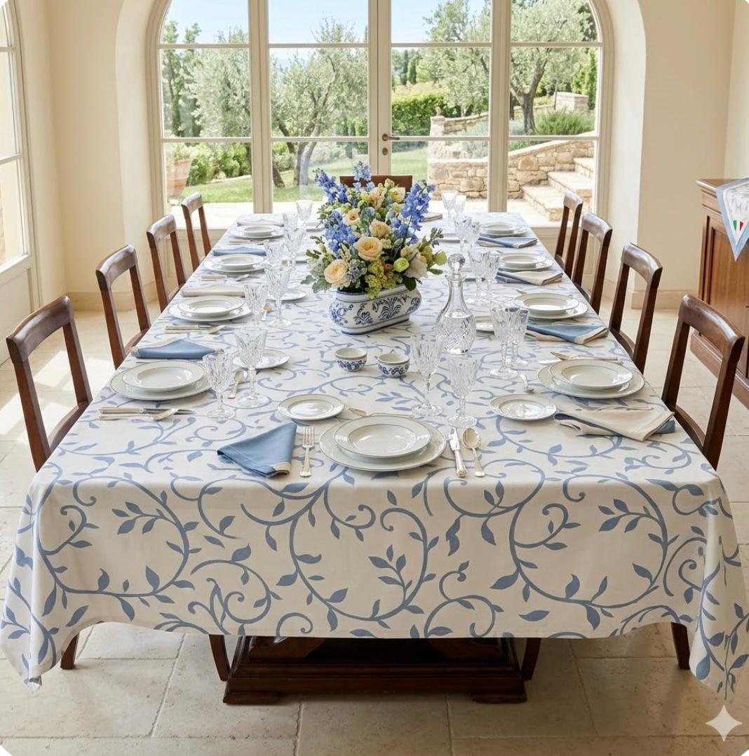 Tovaglia da Tavola Maestri Cotonieri Marea X12 Cotone - The King Luxury