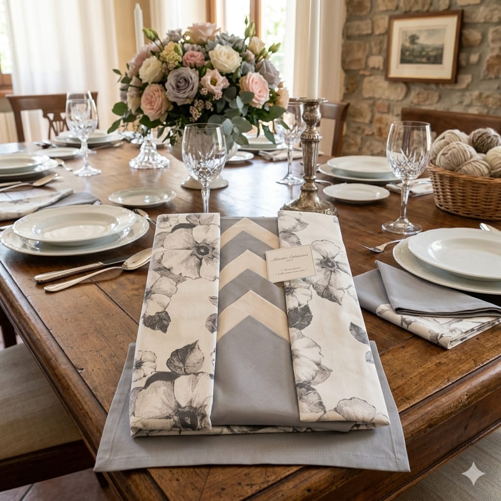 Tovaglia da Tavola Maestri Cotonieri Spring X12 Cotone - The King Luxury