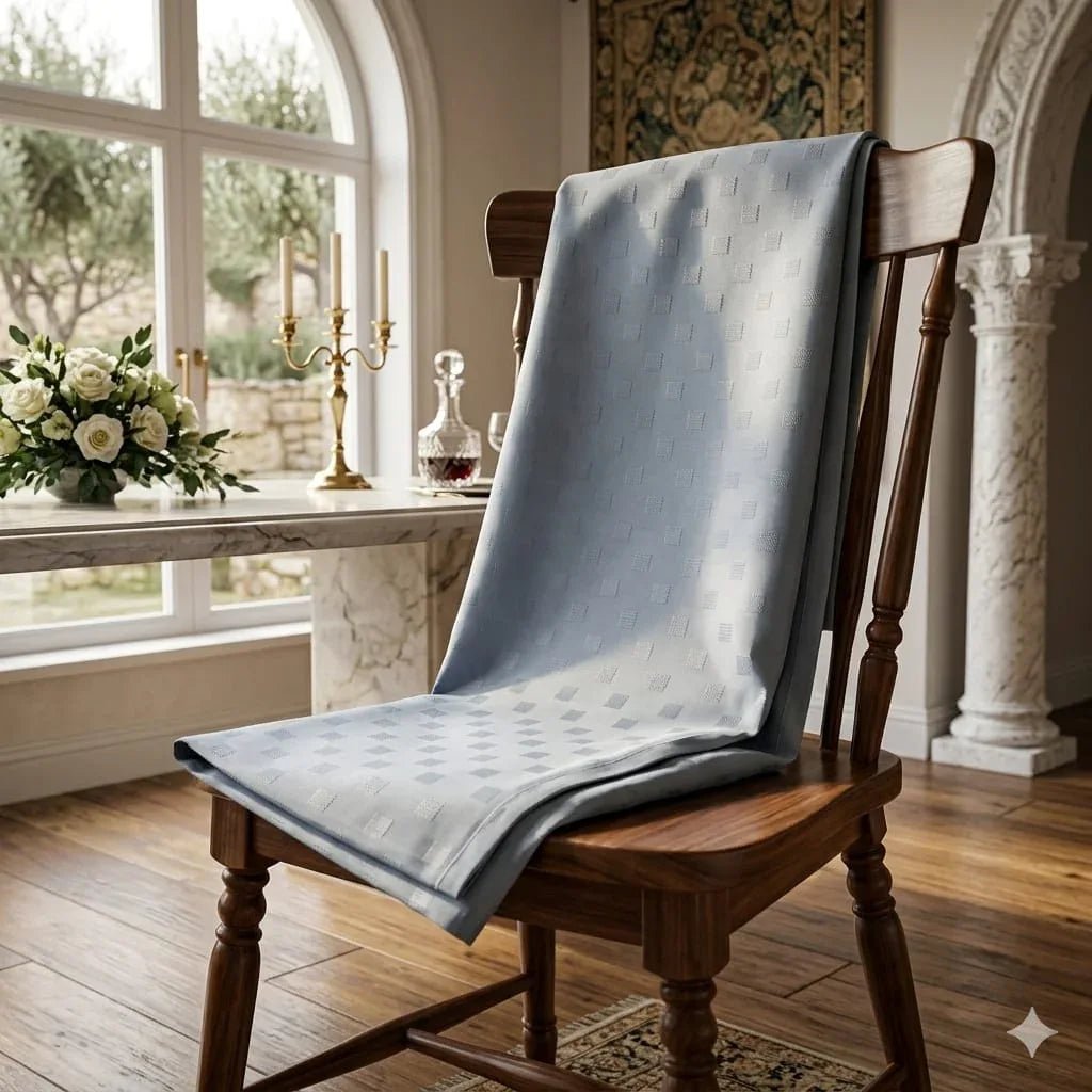 Tovaglia da Tavola Rotonda X8 Maestri Cotonieri Damina in Cotone Ø 180 cm - The King Luxury
