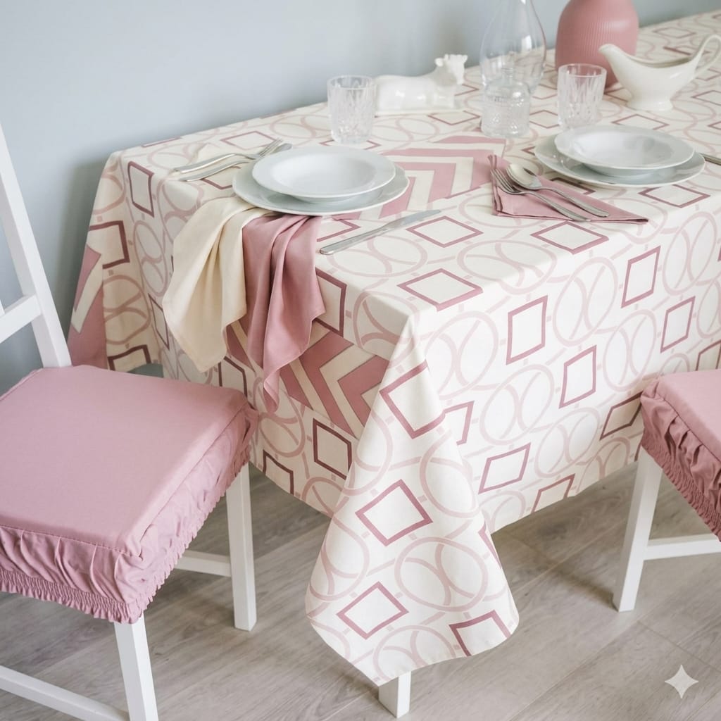 Tovaglia da Tavola X6 Maestri Cotonieri Zara con 6 Tovaglioli in Cotone - The King Luxury