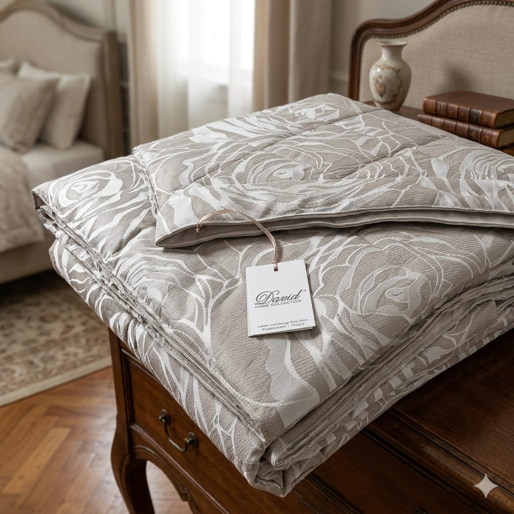 Trapuntino David Bagliore Matrimoniale Jacquard - The King Luxury