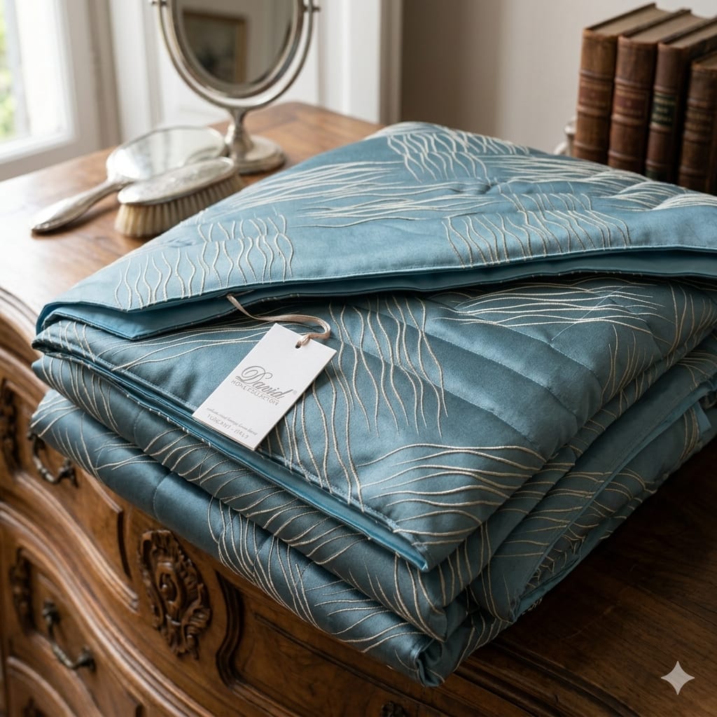 Trapuntino David Graffiti Matrimoniale Jacquard - The King Luxury