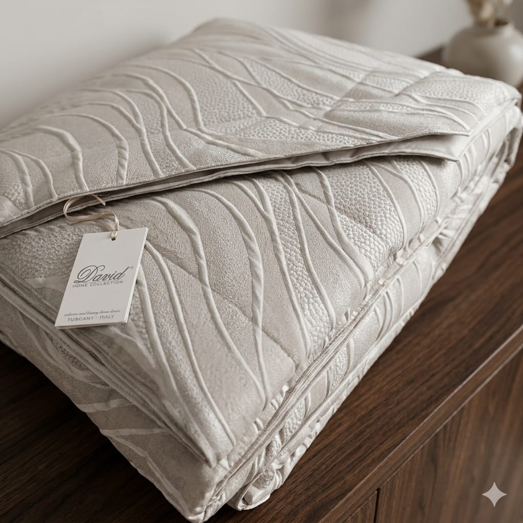 Trapuntino David Onde Matrimoniale Jacquard - The King Luxury