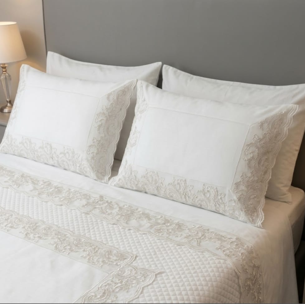 Trapuntino David Principessa Quilt Matrimoniale Raso Cotone - The King Luxury