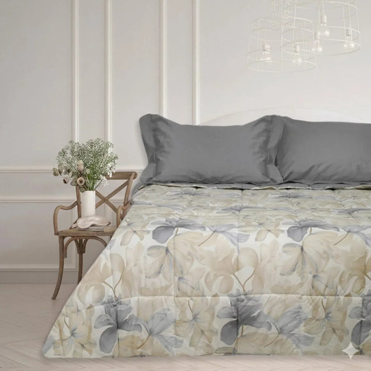 Trapuntino Matrimoniale Maestri Cotonieri Cherie 265x270 cm in Puro Cotone - The King Luxury