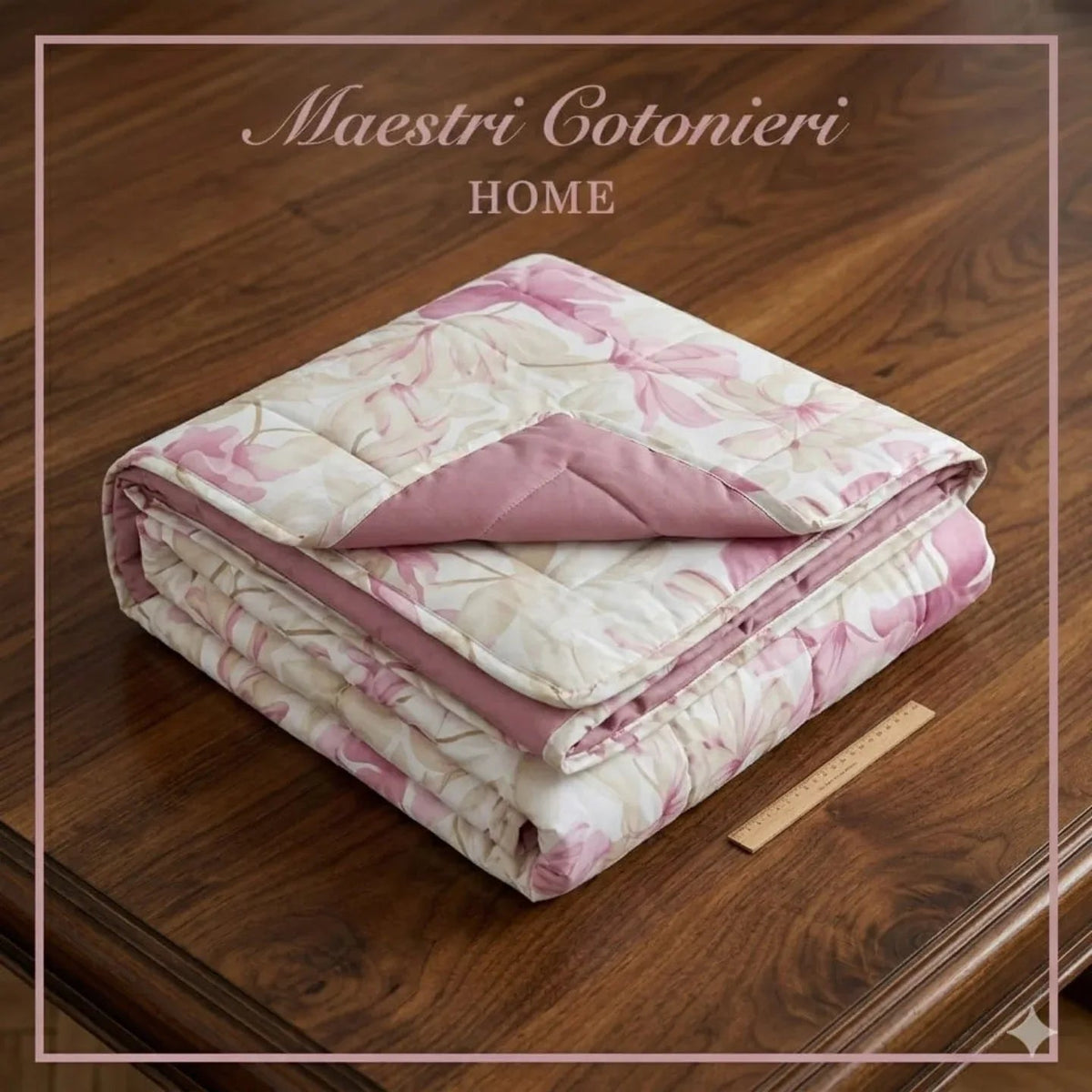 Trapuntino Matrimoniale Maestri Cotonieri Cherie 265x270 cm in Puro Cotone - The King Luxury