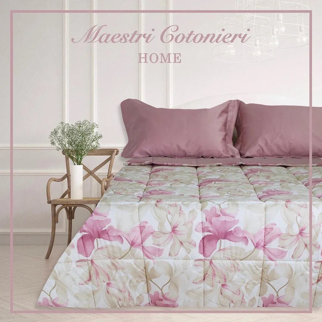 Trapuntino Matrimoniale Maestri Cotonieri Cherie 265x270 cm in Puro Cotone - The King Luxury