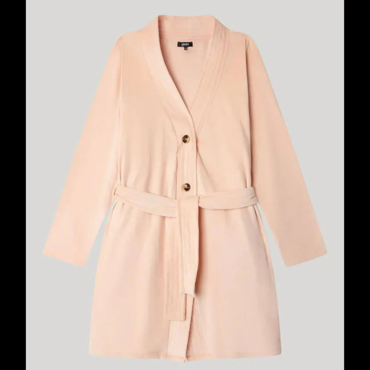 Vestaglia Donna Gisela 2/20303U – Cappotto in Pile Elasticizzato con Bottoni - The King Luxury