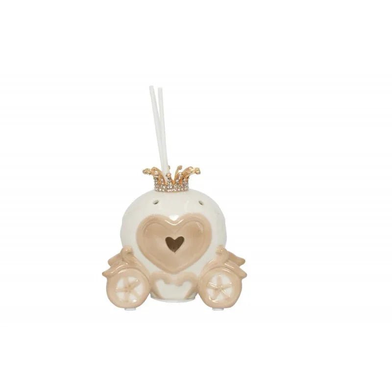 2 Pezzi Profumatore Harmony Carrozza Porcellana Matrimonio - The King Luxury