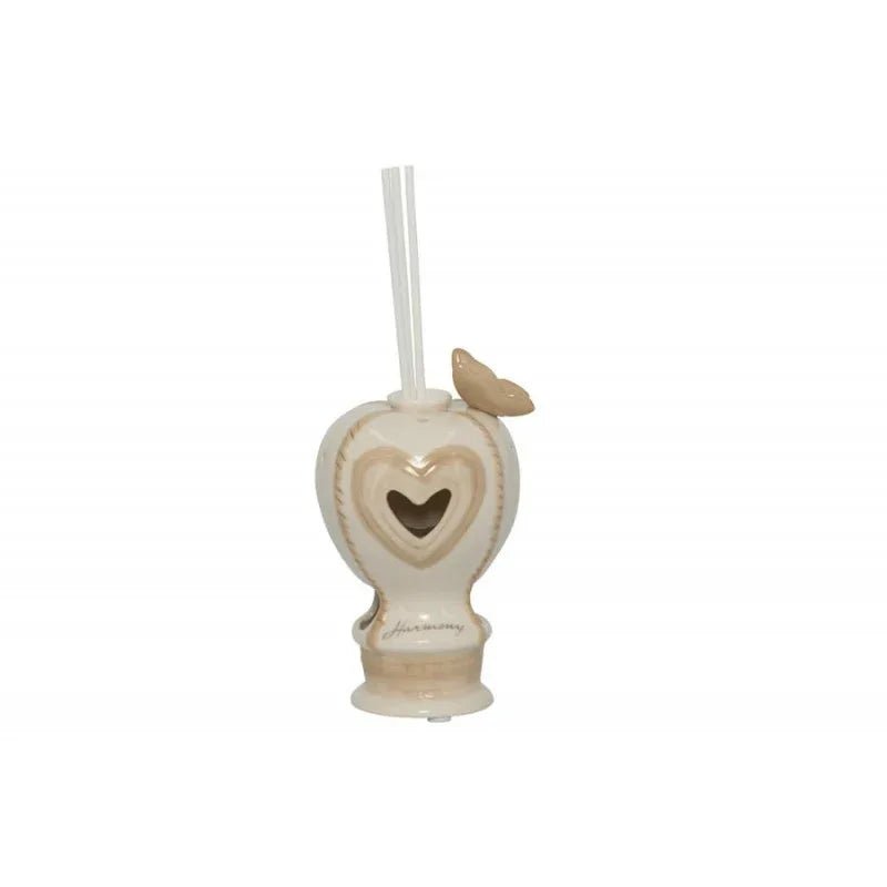 2 Pezzi Profumatore Harmony Mongolfiera Porcellana Matrimonio - The King Luxury