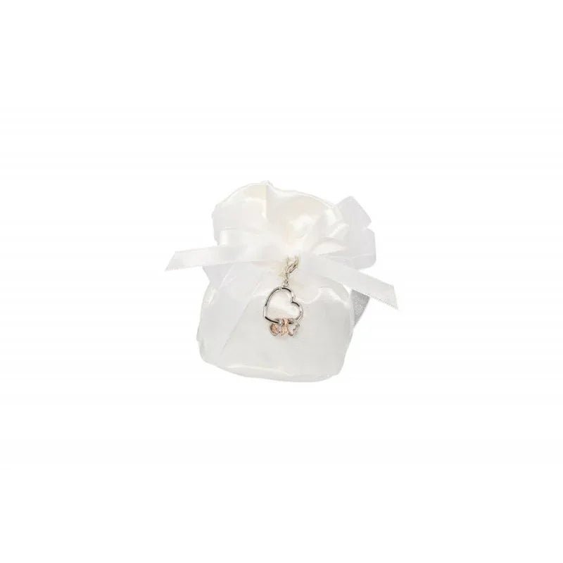 5 Pezzi Sacchetto Matrimonio Harmony Con cuore Raso - The King Luxury