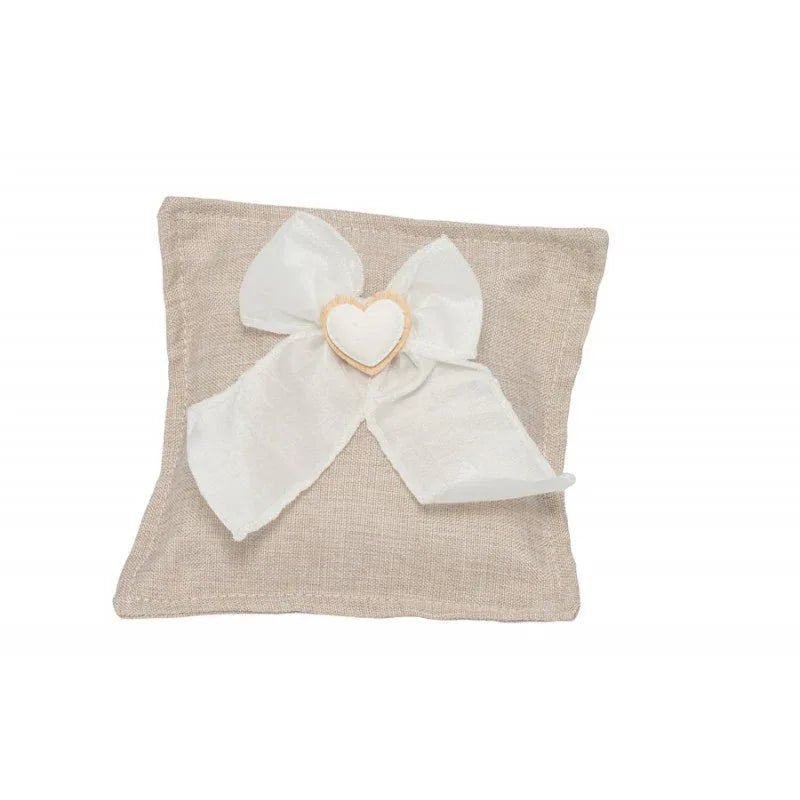 8 Pezzi Sacchetto Matrimonio Harmony Cuscino quadrato con gessetto Cotone - The King Luxury