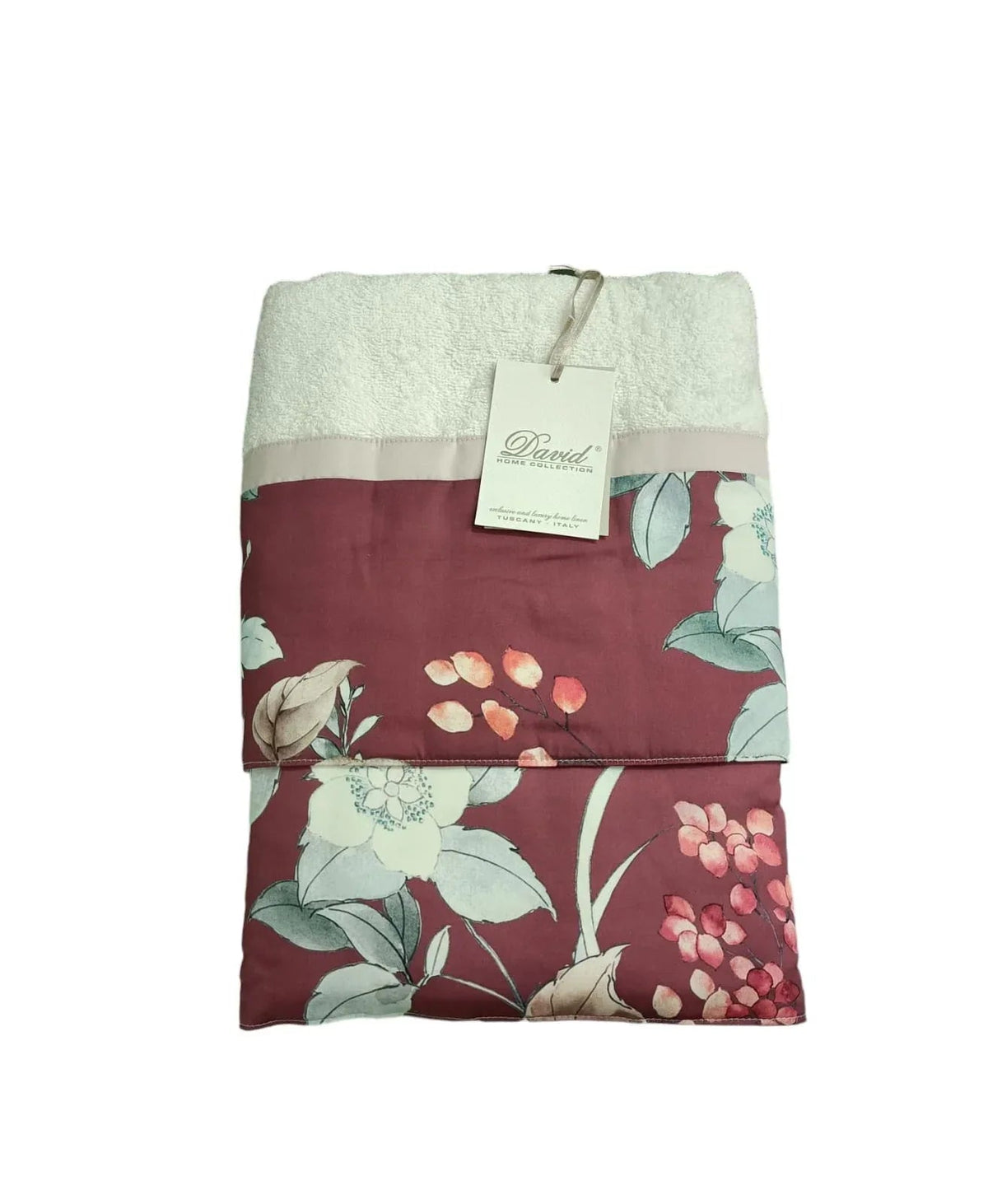 Set Asciugamani 1+1 David Flowers Spugna di Cotone - The King Luxury
